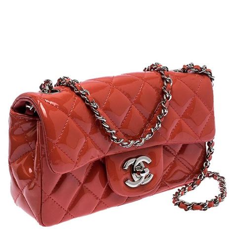 chanel mini patent leather bag